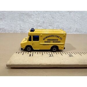 Majorette Search Truck Mombasha Fire Co Underwater Search & Recovery Yellow